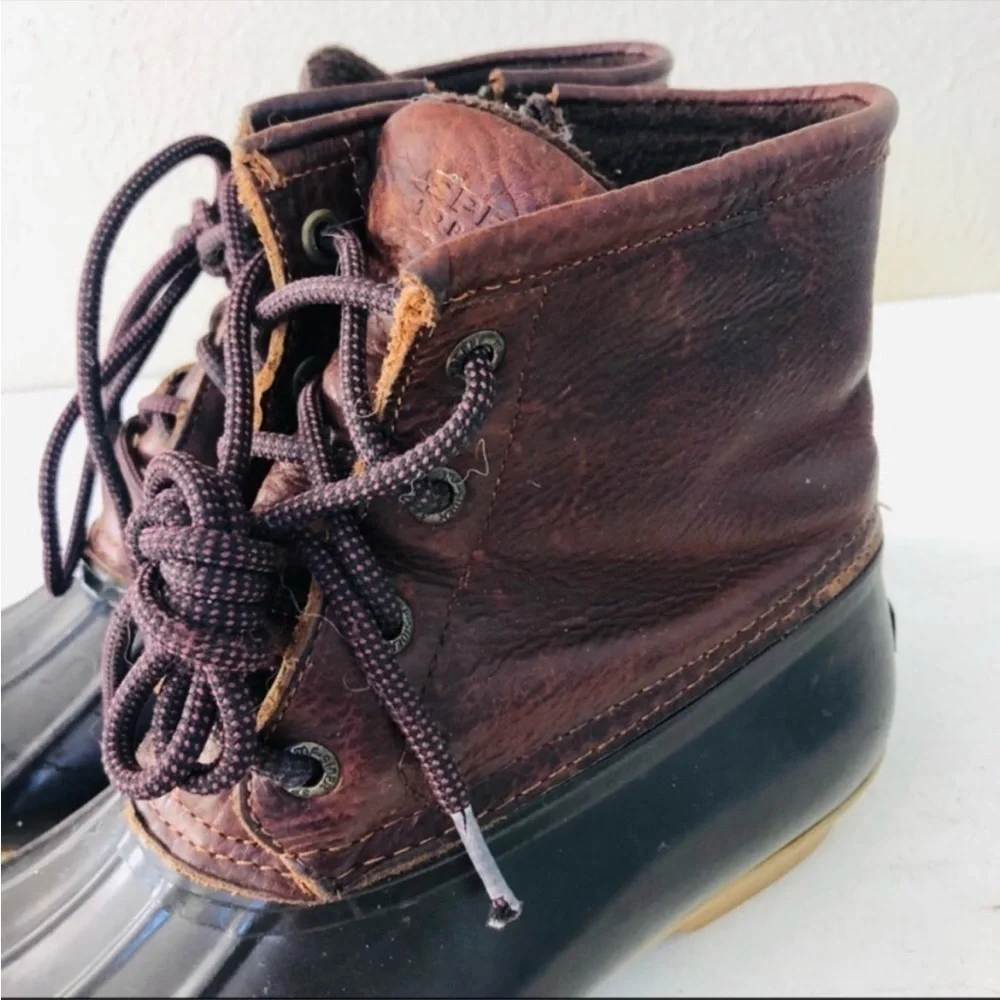 Sperry Saltwater duck brown leather boot